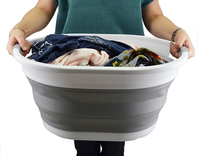 SAMMART 32L Collapsible Plastic Laundry Basket - Image 7