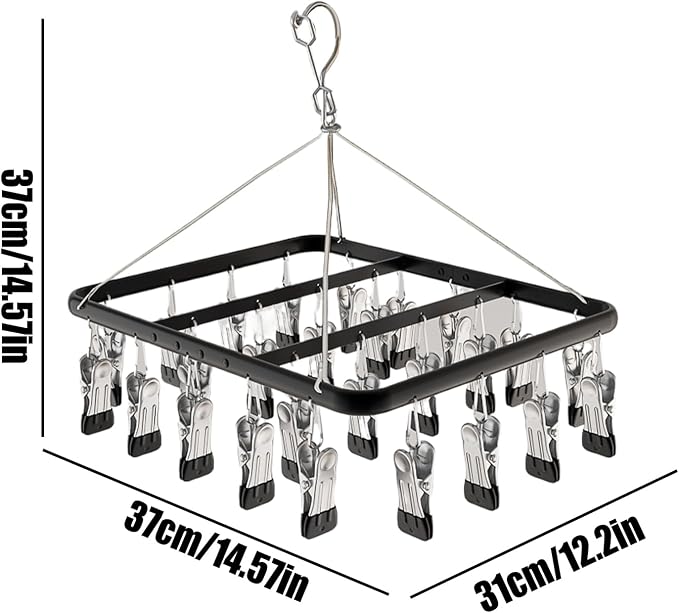 Windproof Clothes Hanger, Strong Load Rack, 20 Inch Hanger - Image 2