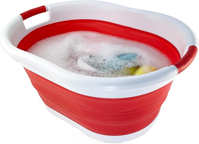 SAMMART 36L Collapsible Plastic Laundry Basket - Image 6