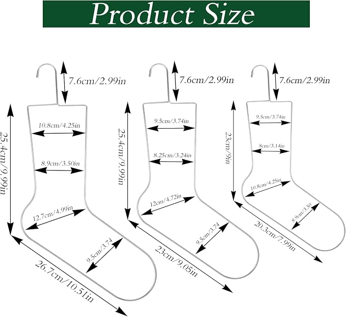 MBAIYO 3 Pairs Small Medium Large Sock Blockers, Drying Hanger - Image 2