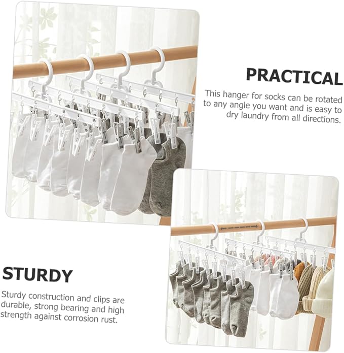 Vaguelly 360° Rotating Sock Drying Rack - Image 5