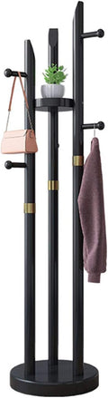 Mlaea Wood Coat Stand Rack, Floor-Standing Coat Rail by Unknown