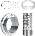 Aluminum Alloy 4 Inch Dryer Vent Hose Connector Kit, Quick Setup Design by LUMLAZNI
