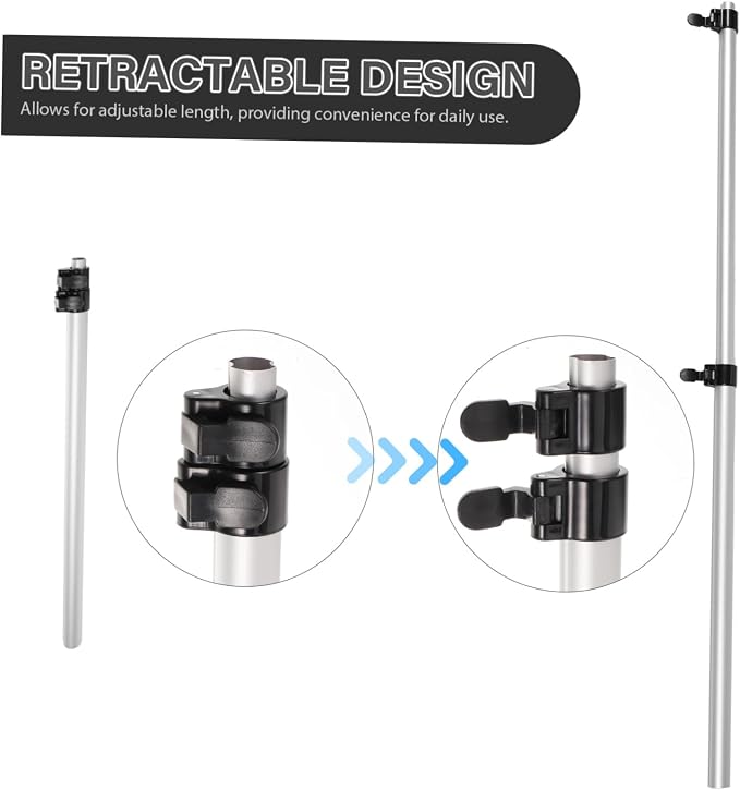 Clothing Steamer Stand Rod Telescopic Pole Accessories - Image 4