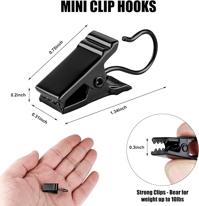 Light Clips Hanging Hooks Clip: 50 Pack Outdoor Hanging Lights Clips - Image 2