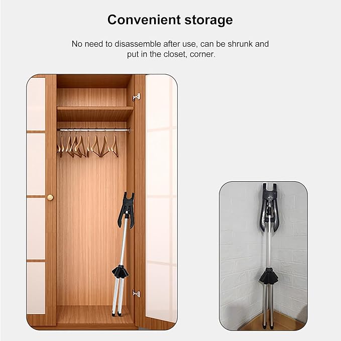 Shakven Handheld Garment Steamer Rack | Standing Fabric Steamer Coat Hanger - Image 7
