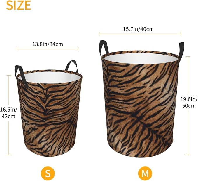 Tiger Print Laundry Hamper Bag - Image 4