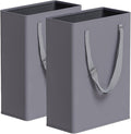 Slim Laundry Hamper with Adjustable Long Handles, 45L Small Laundry Baskets by TECHMILLY