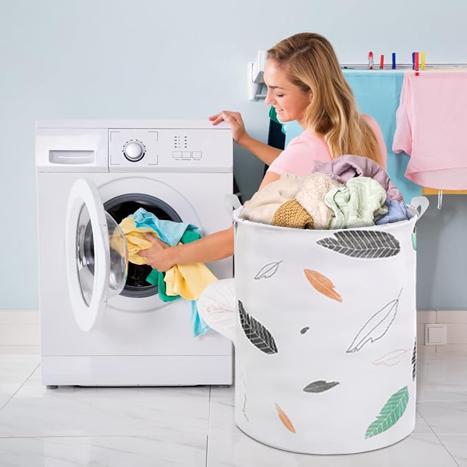 Collapsible Laundry Basket in Bedroom Waterproof Laundry Hamper in Bathroom - Image 6