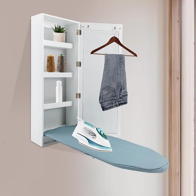 Wall-Mounted Ironing Board Storage Cabinet - Image 2