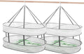 2 Tier Clothes Drying Rack Foldable, 31.5" Mesh Clothes Hanging Dryer, Space by WEISGJA