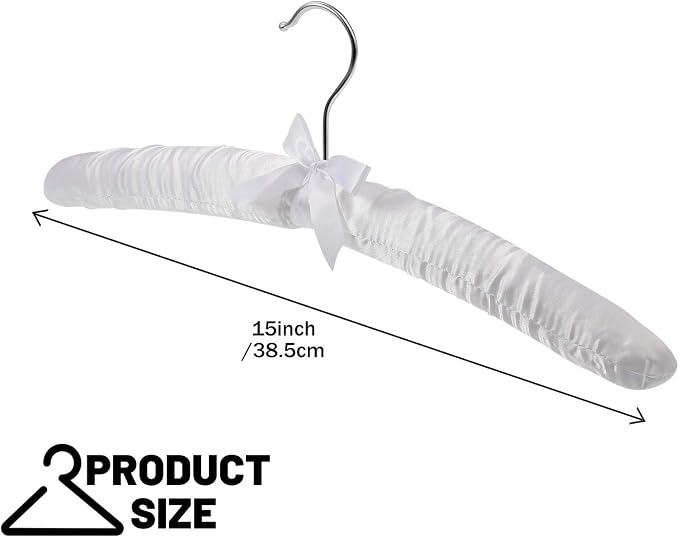Jetec 24 Pieces Satin Padded Hangers - Image 3