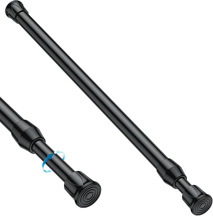 1PCS Small Tension Curtain Rod 28 to 48 Inch, Loaded Expandable Spring Curtain by MEXAUSPRINGCURTAINRODS
