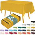 Disposable Plastic Tablecloth 54x108 Inch Rectangle by Hereisa