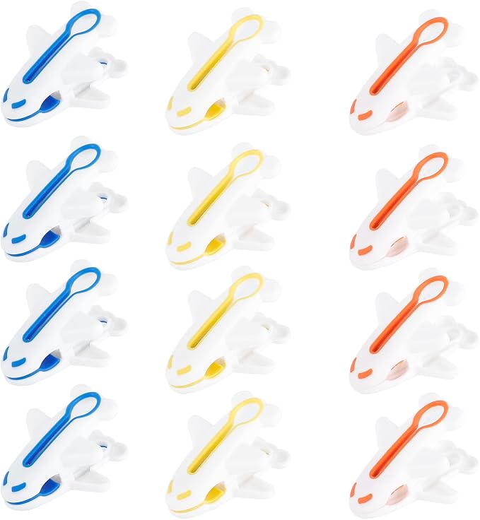 Plastic Clothes Pins Strong Clothespins-Heavy Duty Laundry Plane Clothes Clips by Rovedcity