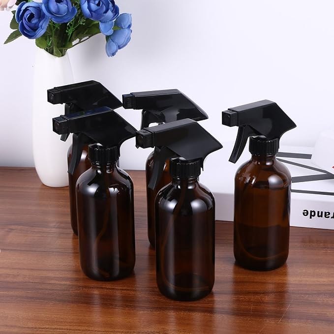 4pcs 250ml Brown Glass Spray Bottles - Image 5
