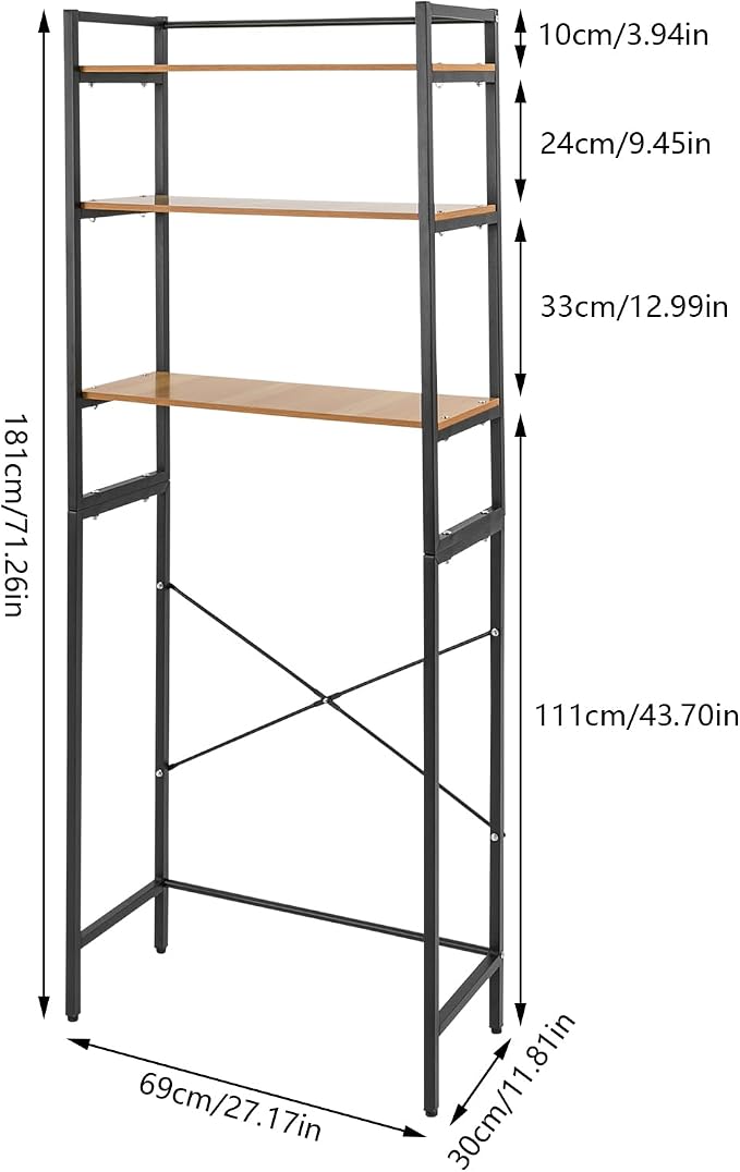 Over Washer and Dryer Storage Shelf Laundry Room Organization Storage Clothes - Image 2