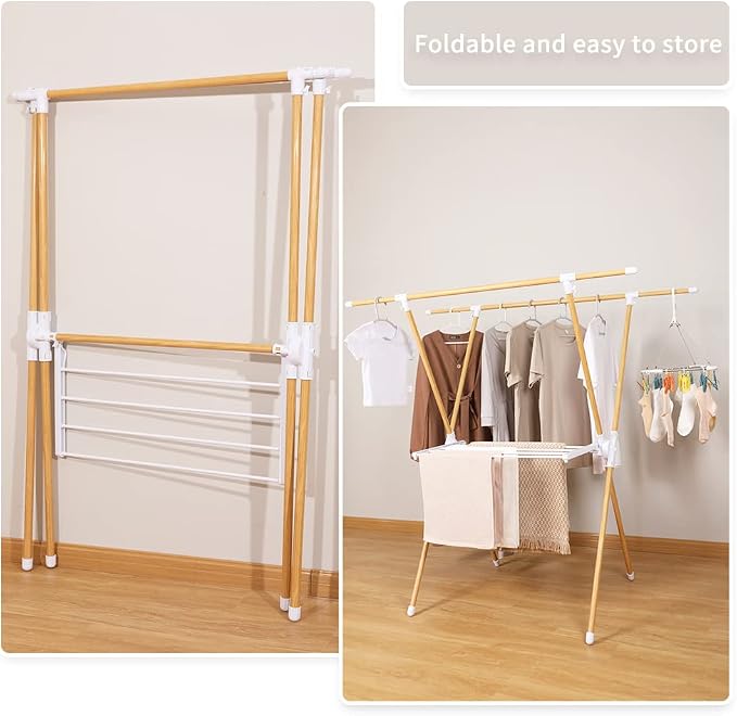 BAOYOUNI Foldable Clothes Drying Rack - Image 6