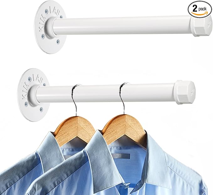 Sumnacon 2 Pcs 10 Inch Industrial Pipe Clothes Bar by Sumnacon