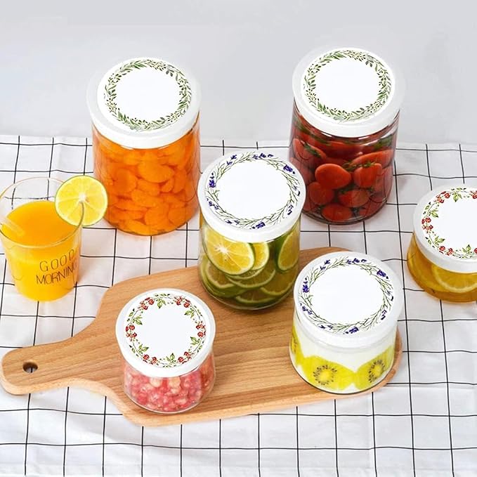 500PCS Canning Label Stickers for Jars and Lids, 2Inch Round Jars Labels for - Image 5