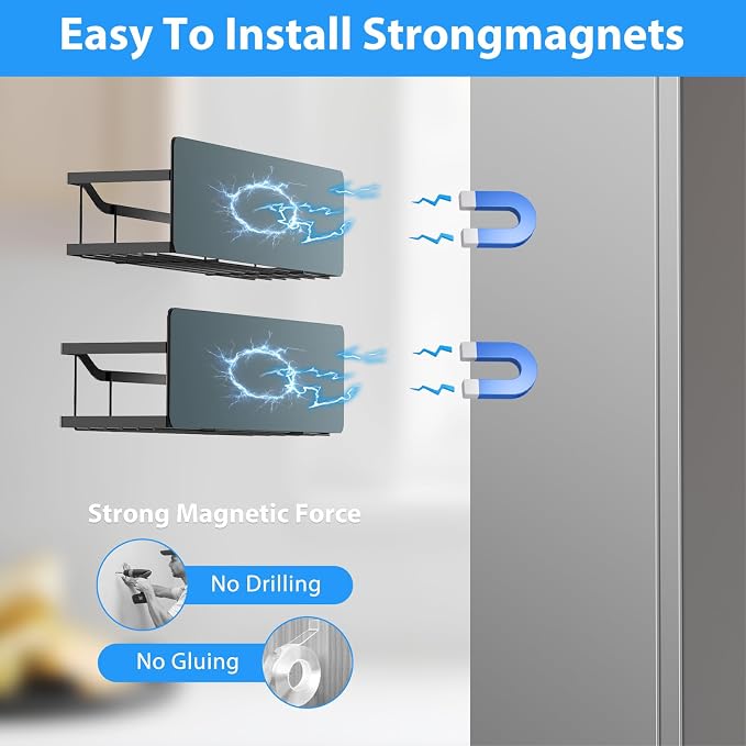 Multifunctional Magnetic Shelf for Washing Machine, Refrigerator, and Any Metal - Image 4