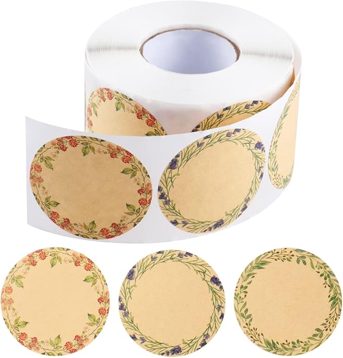 500 Pcs 2" Canning Jar Labels Stickers, Mason Jars Lids Spice Labels Bottle by cielasis