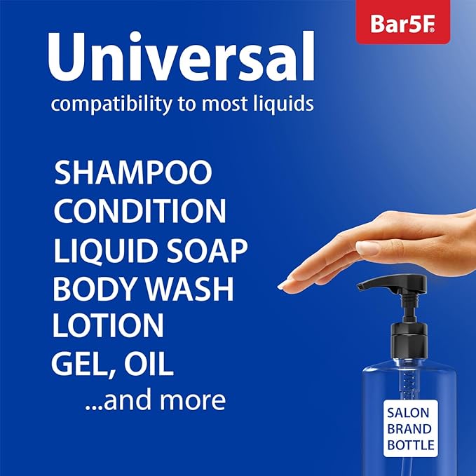 Shampoo & Conditioner Pumps for 1 L / 33.8 oz Bottles | Fits 1″ Neck | - Image 5