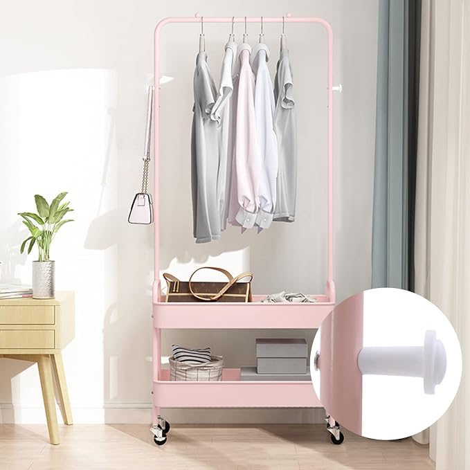 DYRABREST Simple Design 2-In 1 Garment Rack - Image 5