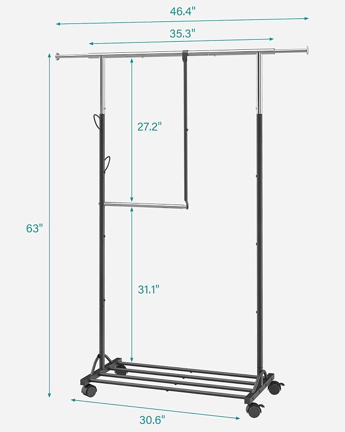 FAVOOSTY Hanging racks for clothes Rack - Image 3