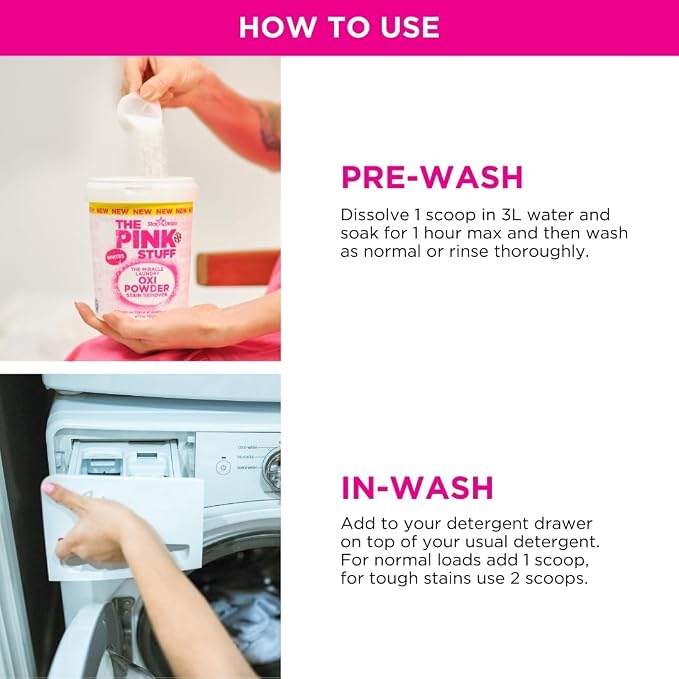 Stardrops - The Pink Stuff - The Miracle Laundry Stain Removing Kit - Oxi - Image 9