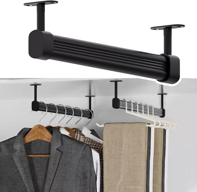 Heavy Duty Closet Rod Holder by Unknown