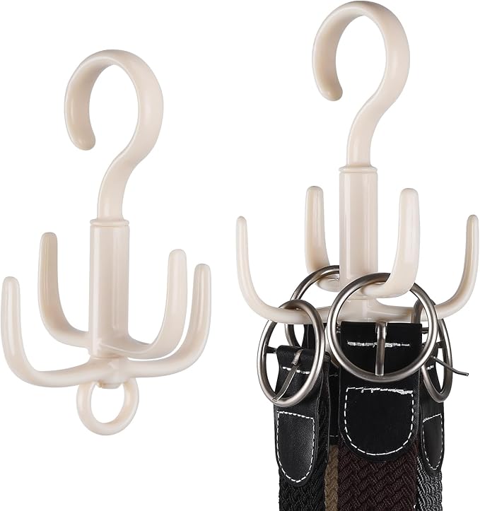 Space-Saving Tie Hanger, Small Space Storage and Organizer, 2 Piece Set - Image 2