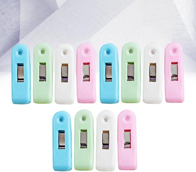 PRETYZOOM 12pcs Plastic Windproof Clothespins Non-Slip Laundry Clips - Image 8