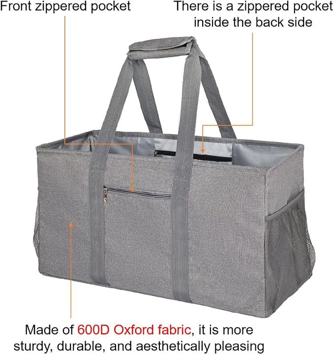 Extra Large Utility Tote Bag – Reusable Shopping Bag - Image 4
