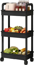 Slim Rolling Storage Cart Laundry Room, Easy Assemble Utility Carts by WJIHUYU
