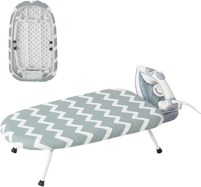 Mini Ironing Board Tabletop Ironing Board Compact Foldable Iron Board Thick by Unknown