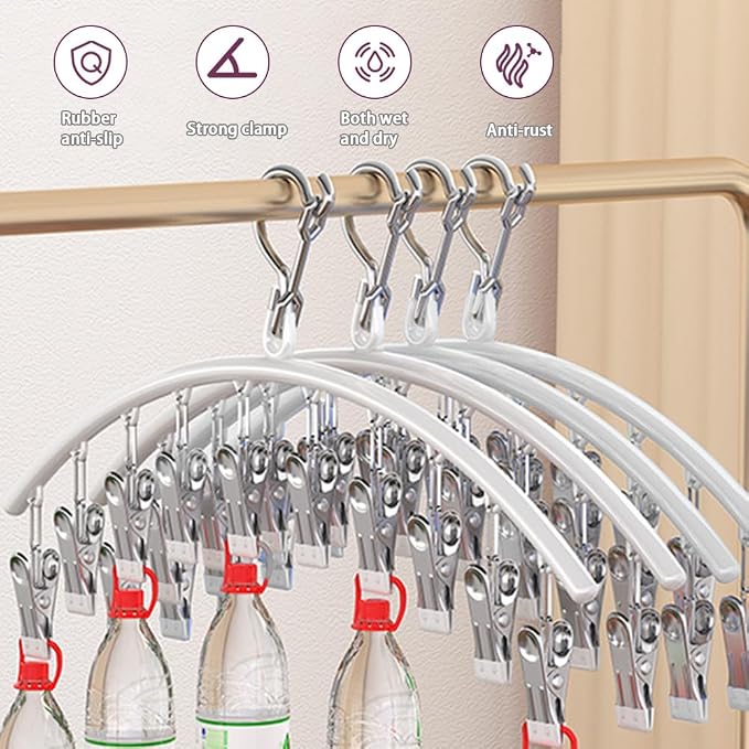 2Pcs Legging Organizer for Closet, Stainless Steel Legging Hanger, Large - Image 4