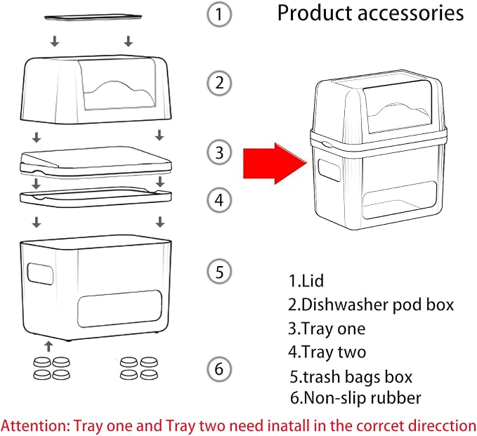 2-in-1 Trash Bag Dispenser & Laundry/Dishwasher Pods Container, Under Sink - Image 8