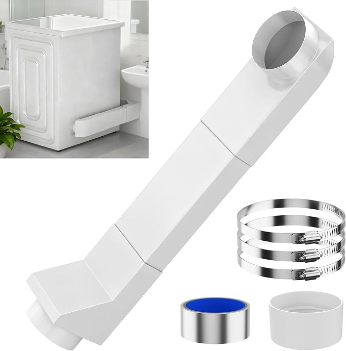 UD48S Telescoping Dryer Vent Hose, Adjustable Length 17.7-29.5 Inches, by Popbee