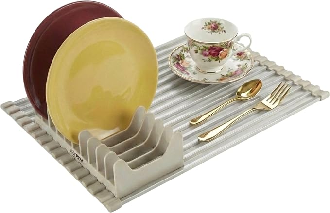 Aluminum Roll Up Dish Drying Rack Over Sink by Unknown