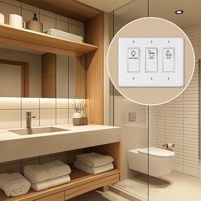 400 Pcs Light Switch Sticker Labels, 20 Designs Vintage Style Transparent - Image 6