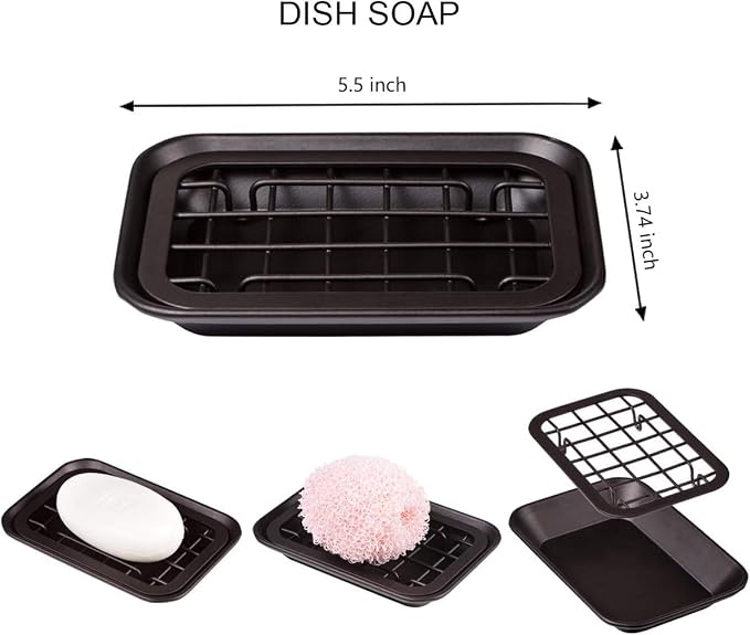SheeChung Kitchen and Bathroom Soap Dish Tray - Image 2