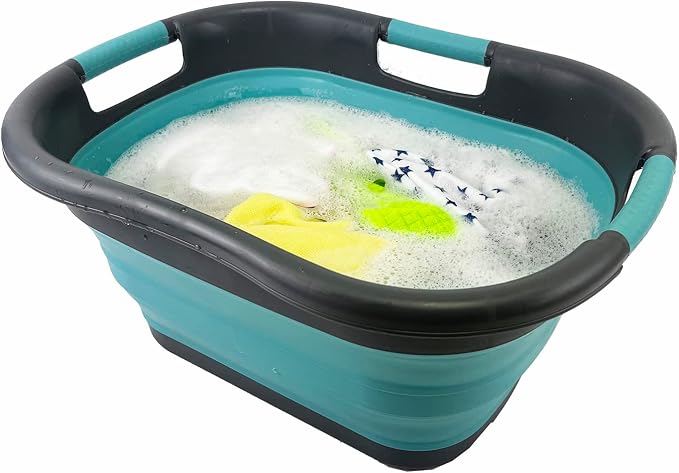 SAMMART 30L Collapsible Plastic Laundry Basket - Image 6