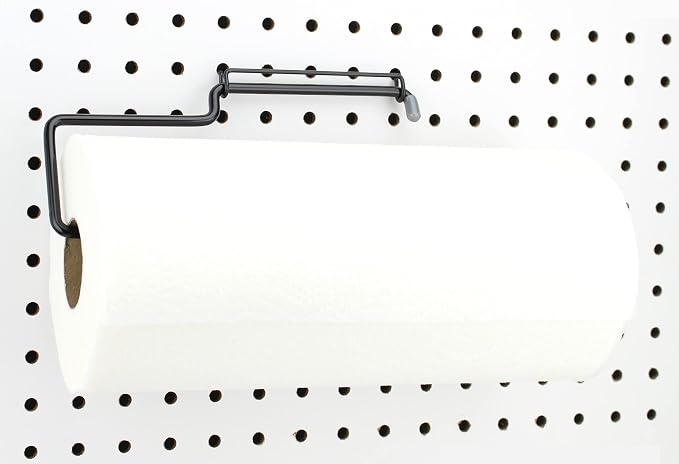 RightArrange One-Handed Tear Pegboard Paper Towel Holder - Image 5