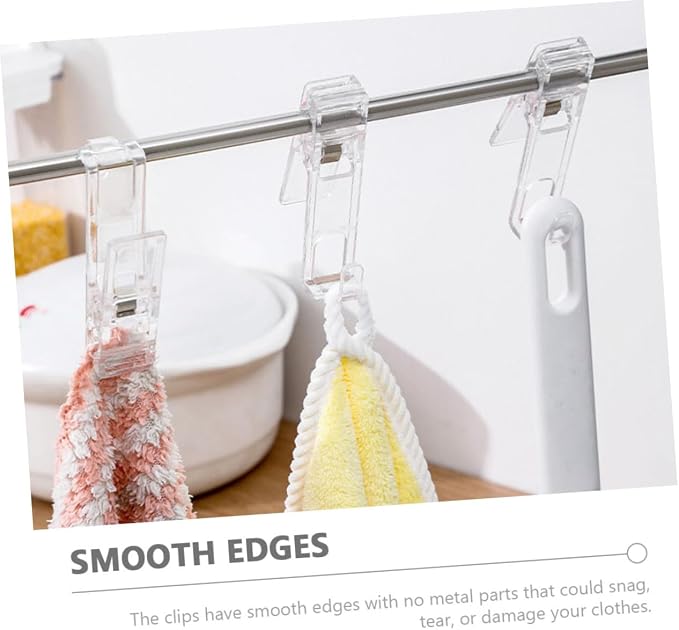 NUOBESTY 8pcs Heavy Duty Windproof Laundry Clips Multi-Functional Clips - Image 3