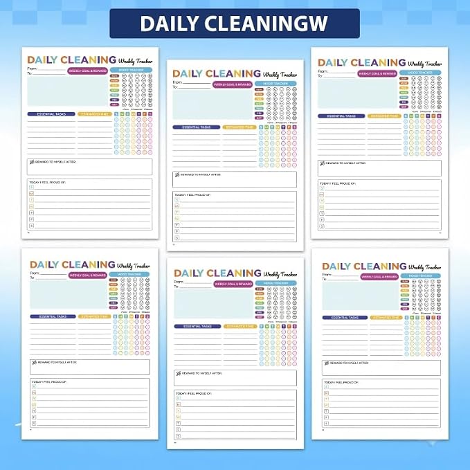 ADHD Cleaning Planner – Spiral-Bound Cleaning Schedule Organizer - Image 3