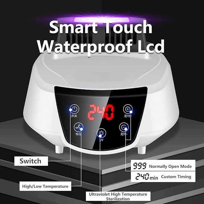 Electric Clothes Dryer, Efficient Indoor Wet Laundry Warm Air Heated Drying - Image 4