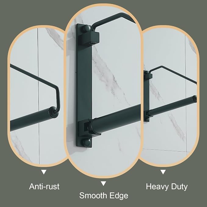 NEWRAIN Folding Clothes Hanger Rack, Wall Mounted Laundry Racks - Image 4