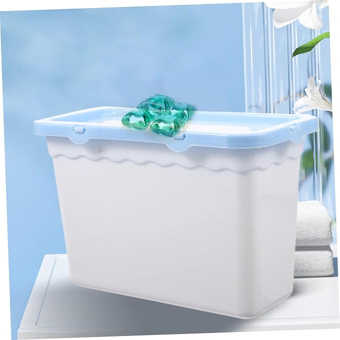 TIDTALEO 6pcs Laundry Pod Box Clothes Washing Storage Canister Laundry Scent - Image 7