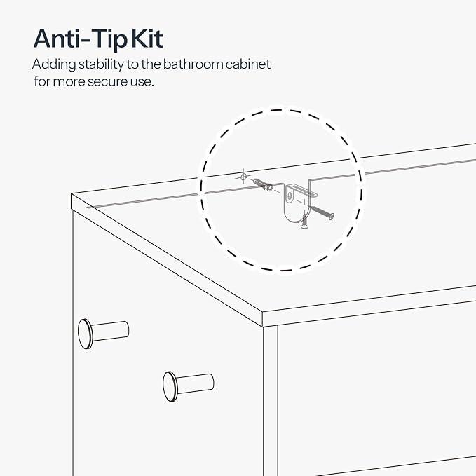 HOOBRO Double Laundry Hamper Cabinet, Hidden Laundry Cabinet - Image 9